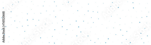 Blue or plus symbols of different sizes and opacity on white background. Abstract pattern of medical cross or mathematical plus pictogram. Vector illustration on cyan background with stars.