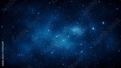 Stars fall in the dark blue night sky