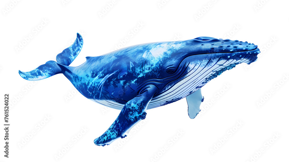 Blue whale isolated on white background Blue whale isolated on white background