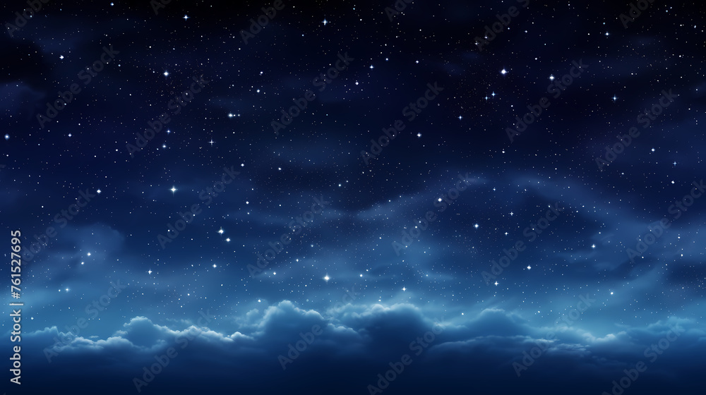 Naklejka premium Starry sky universe background