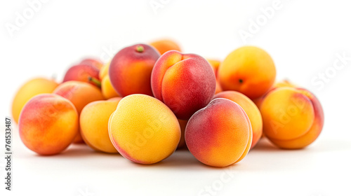 Yellow Peach, Prunus persica, fruit tree with red and yellow fuzzy fruits with firm yellow flesh