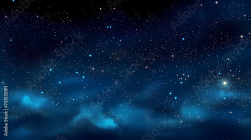 Night sky with stars and milky way