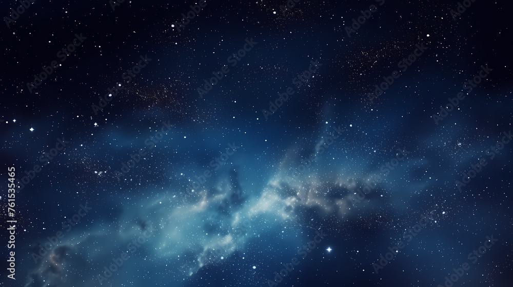 Fototapeta premium Night sky with stars and milky way