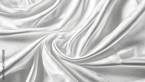 Illustration of the texture of a silk fabric in white color.