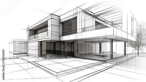 A photography of architecture sketch