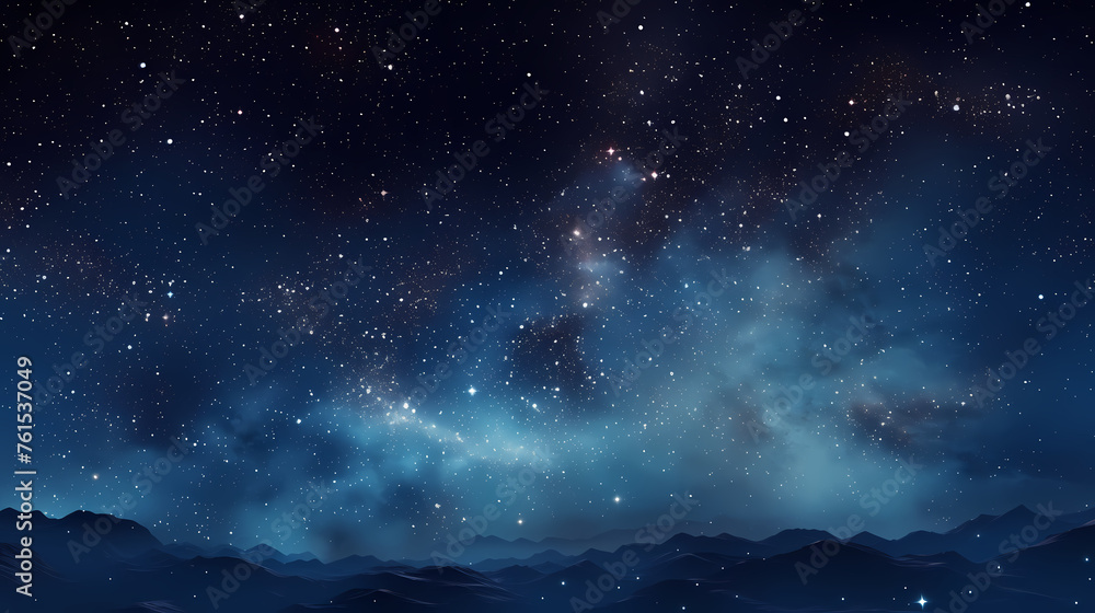 Night sky with stars and milky way Night sky with stars and milky way