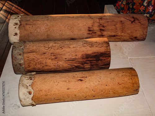 Rustic drums, hollow trunks, animal skin, dance, folk dance, Tambor de Criola, Maranhão, Brazil