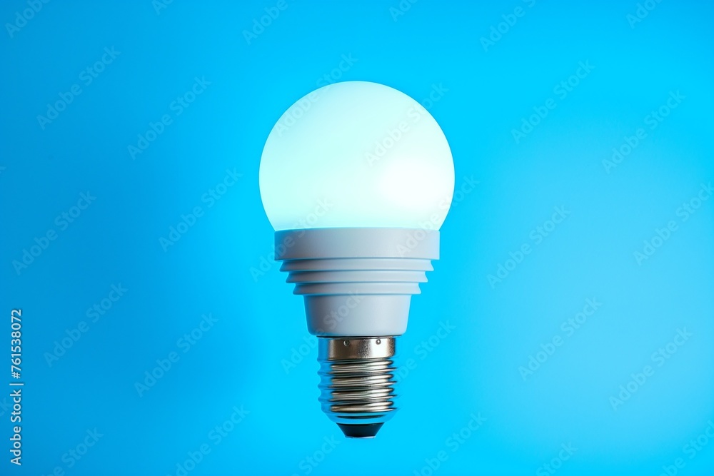 Idea concept with glowing led bulb, Electric LED Lightbulb Idea concept with glowing led bulb, Electric LED Lightbulb