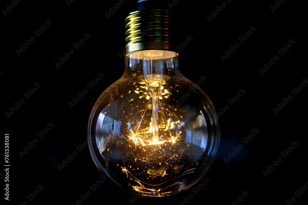 Idea concept with glowing led bulb, Electric LED Lightbulb Idea concept with glowing led bulb, Electric LED Lightbulb