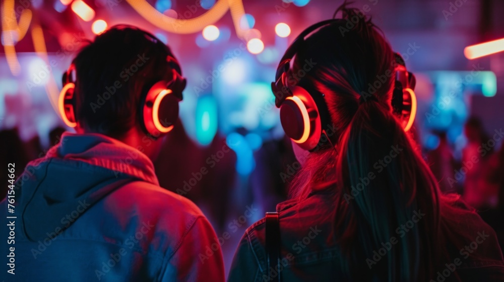 Silent Disco Party with Wireless Headphones