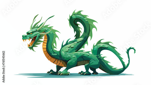 dragon flat vector