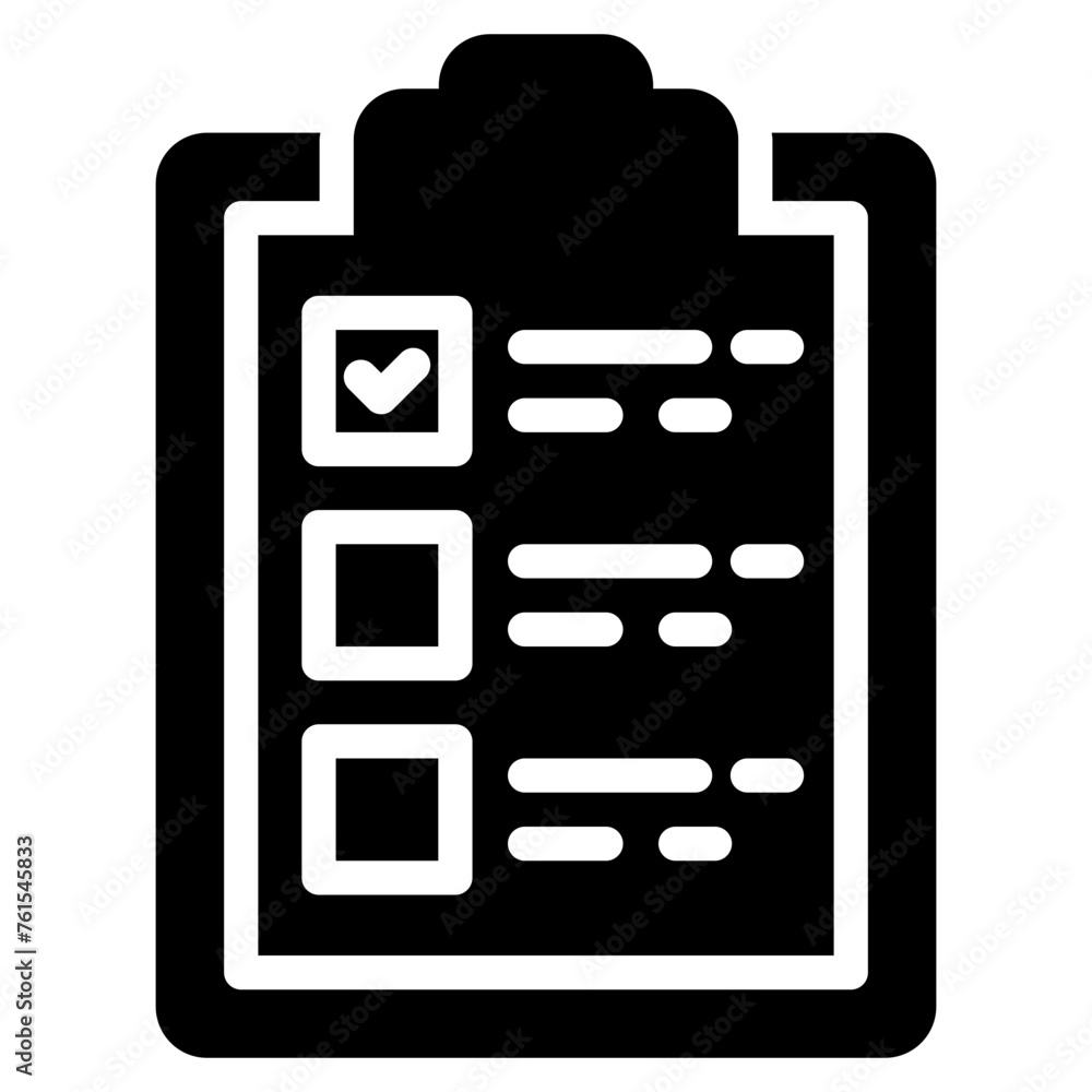 Clipboard Solid Icon Clipboard Solid Icon