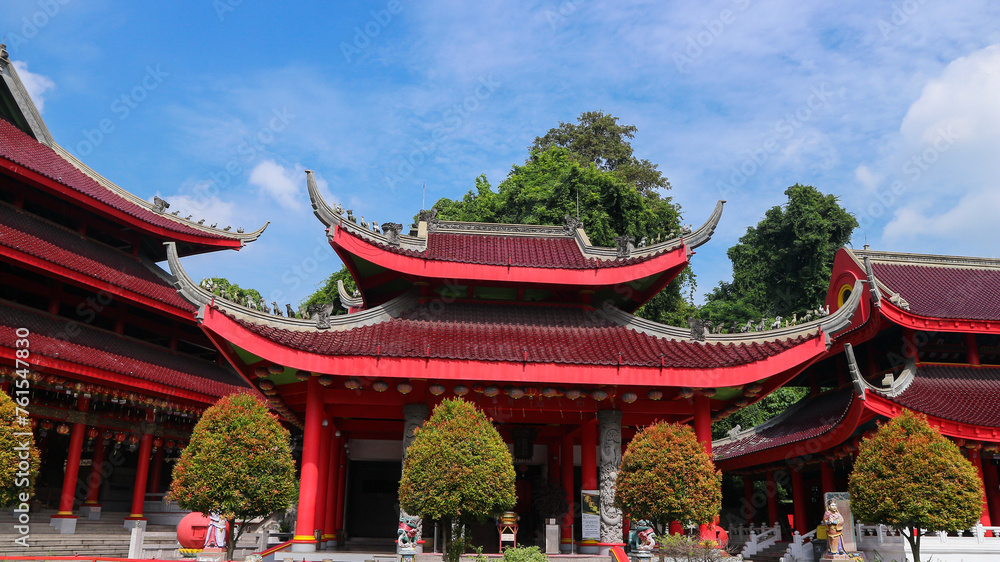 Semarang, 4 March 2023 - Sam Poo Kong temple in Semarang on central Java in Indonesia. Klenteng Sam Poo Kong, top tourist destination in Semarang Indonesia