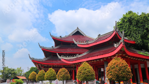 Semarang, 4 March 2023 - Sam Poo Kong temple in Semarang on central Java in Indonesia. Klenteng Sam Poo Kong, top tourist destination in Semarang Indonesia