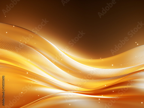 Stylish curves in a golden setting. AI Generation.