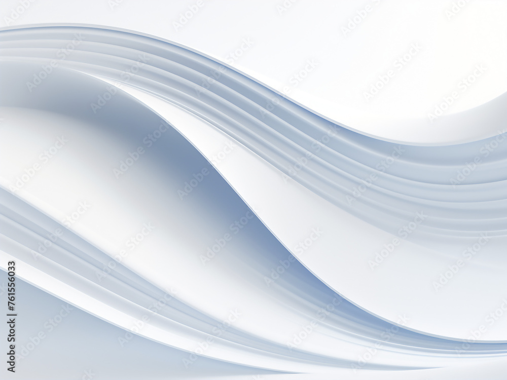 Artistic curves over a white surface. AI Generation. Artistic curves over a white surface. AI Generation.