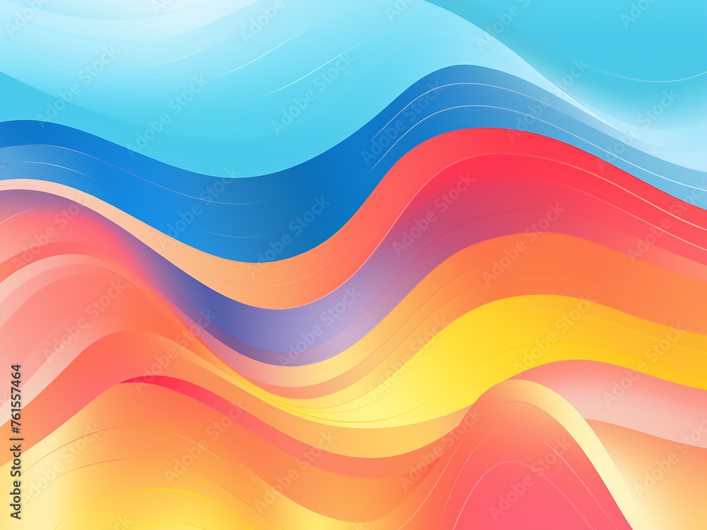 Mesmerizing waves form a striking geometric background. AI Generation. Mesmerizing waves form a striking geometric background. AI Generation.