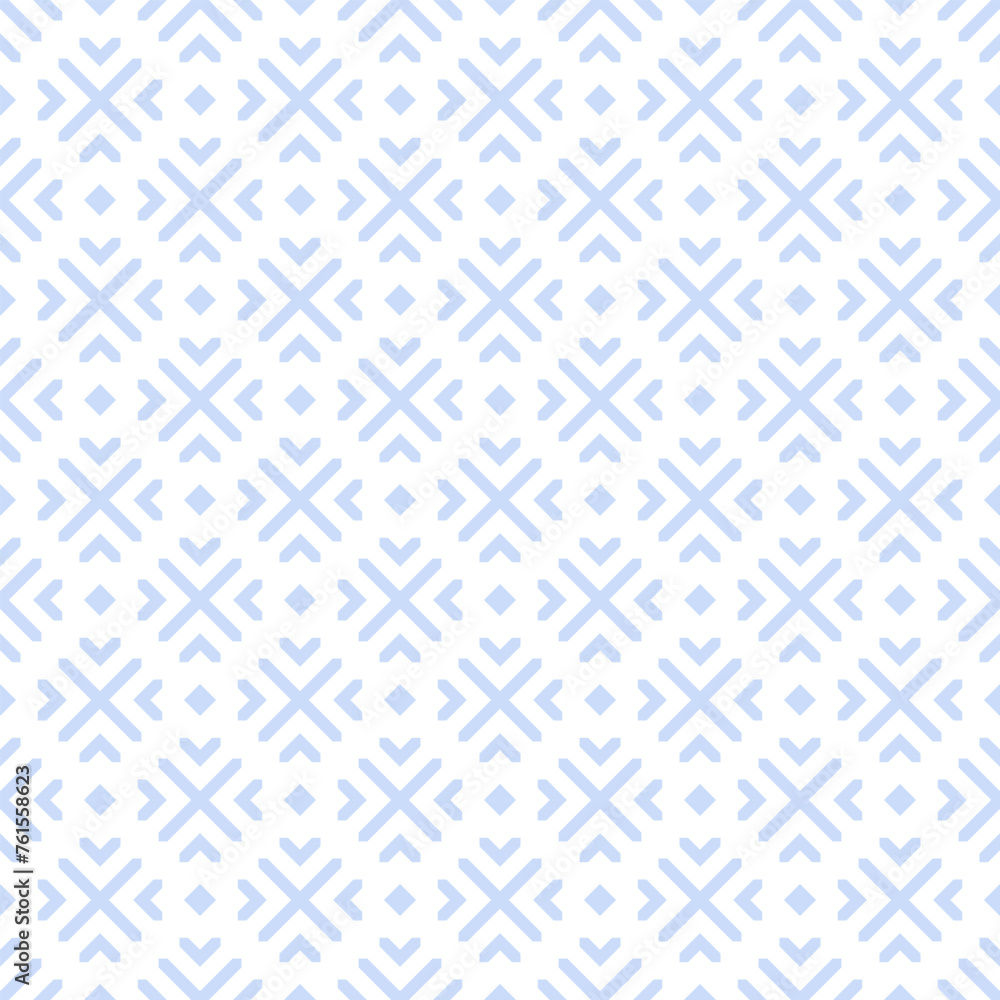 Abstract Seamless Geometric Light Blue Pattern.