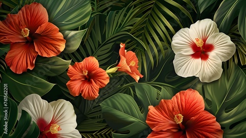 Hibiscus. Summer Wallpaper  © Ziyan