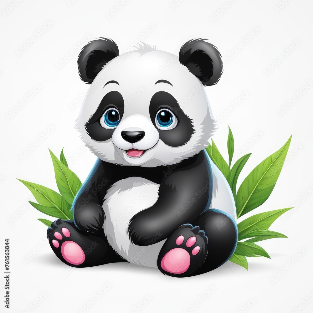 Naklejka premium Panda Illustration