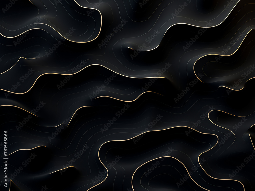 Mysterious pattern against a black background. AI Generation. Mysterious pattern against a black background. AI Generation.