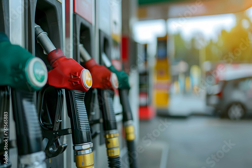 Wallpaper Mural Fuel nozzle or fuel dispenser in gas station, one of the world's most traded commodities and vital to the economy, increase and decrease in oil prices, demand supply in oil Torontodigital.ca