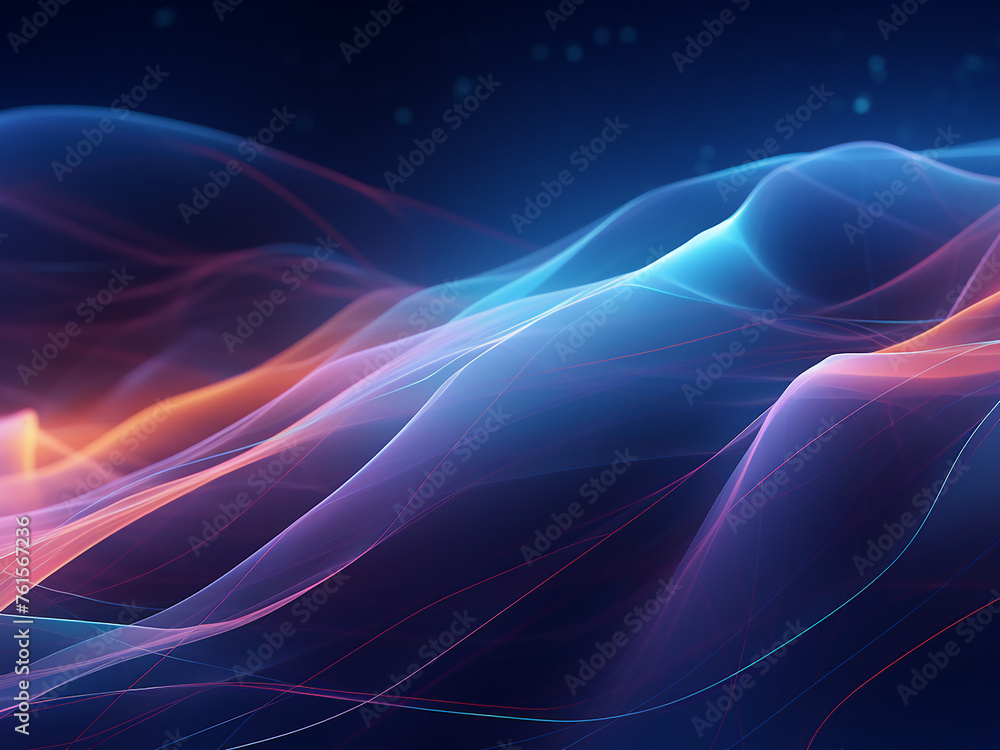 Radiant lines in an illustration. AI Generation. Radiant lines in an illustration. AI Generation.