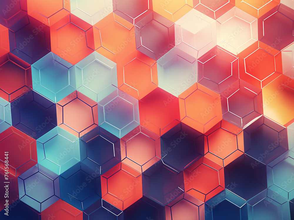 Bright background adorned with mesmerizing polyhedrons. Bright background adorned with mesmerizing polyhedrons.