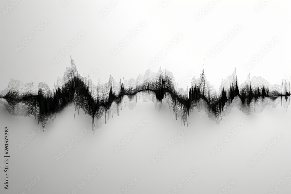 Simplistic black waveform illustration on a white background, representing sound, vibration, or abstract concepts in a minimalist fashion