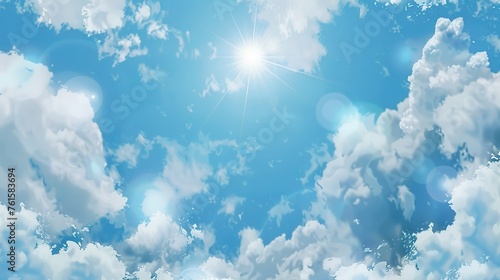 transparent background. sky elements