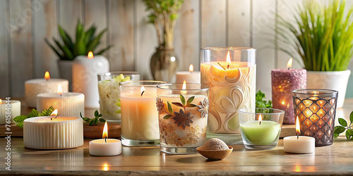 aroma candles, beautiful candles for the interior