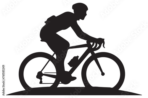 riders silhouettes cycling silhouette
