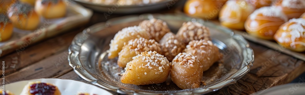 Luqiamat: a traditional Arabic dessert of sweet dumpling enjoyed during Ramadan Luqiamat: a traditional Arabic dessert of sweet dumpling enjoyed during Ramadan