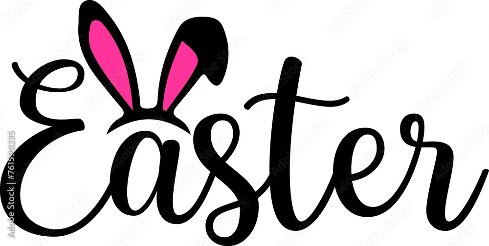 Easter typography clip art design on plain white transparent isolated background for card, shirt, hoodie, sweatshirt, apparel, tag, mug, icon, poster or badge Easter typography clip art design on plain white transparent isolated background for card, shirt, hoodie, sweatshirt, apparel, tag, mug, icon, poster or badge