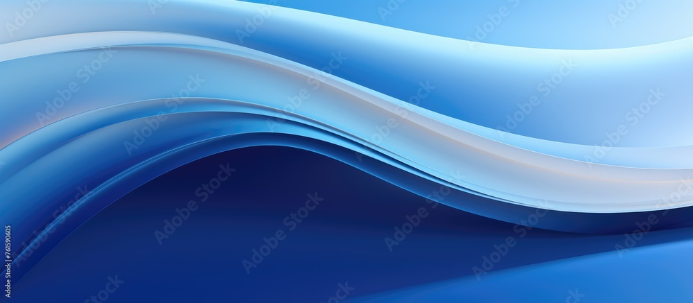 Abstract blue lines with a flowing pattern.