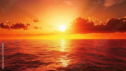 sunset over the sea © Business Pics