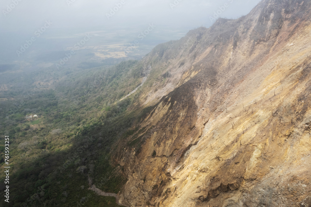Volcano crater valley in Nicaragua