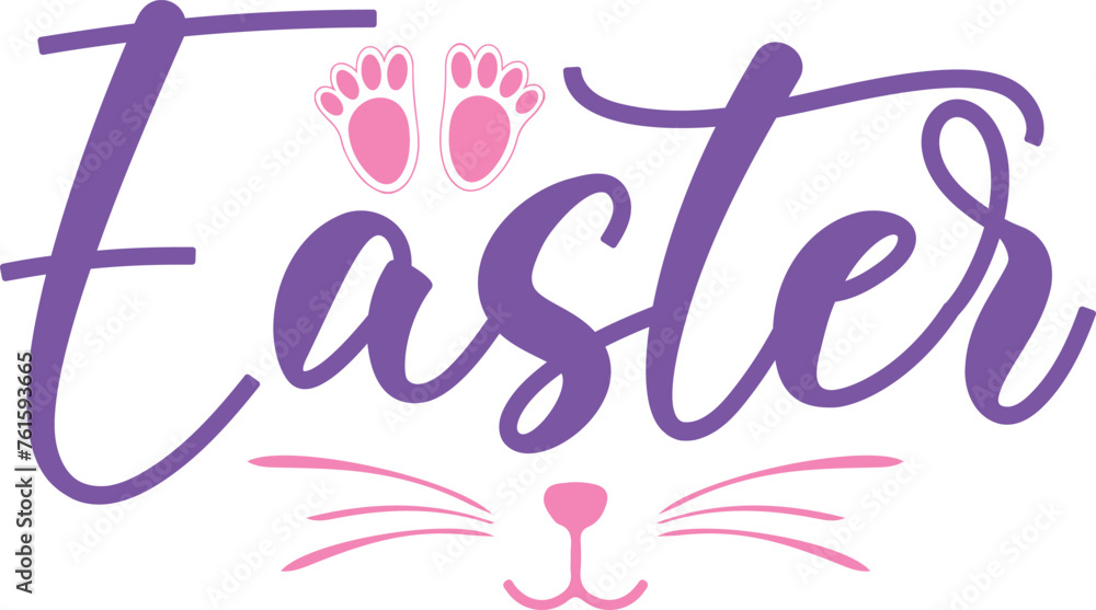 Easter typography clip art design on plain white transparent isolated background for card, shirt, hoodie, sweatshirt, apparel, tag, mug, icon, poster or badge Easter typography clip art design on plain white transparent isolated background for card, shirt, hoodie, sweatshirt, apparel, tag, mug, icon, poster or badge