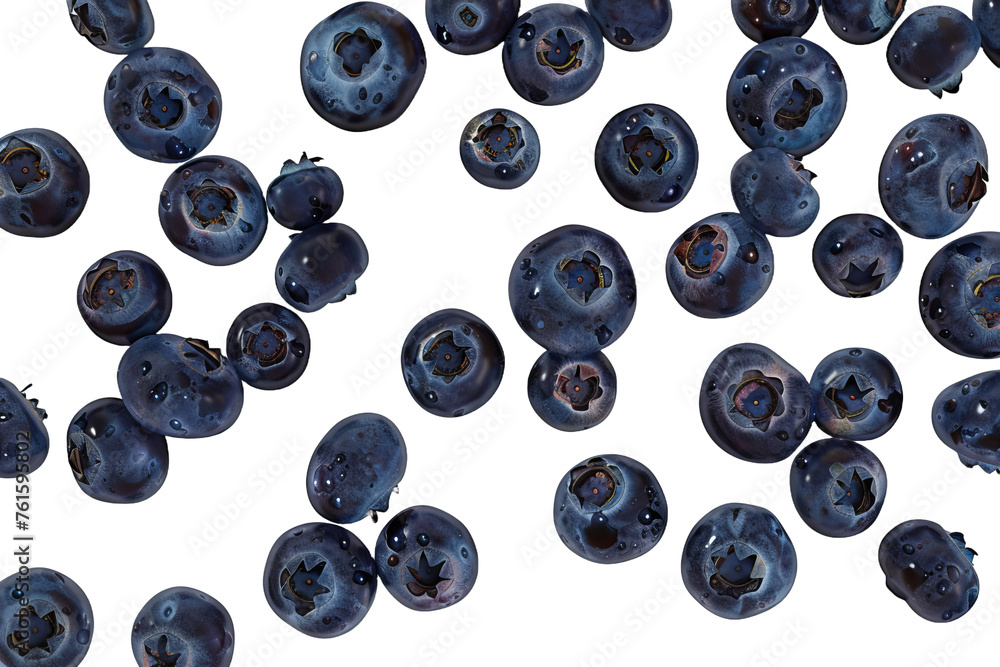 Fresh blueberries, cut out transparent Fresh blueberries, cut out transparent