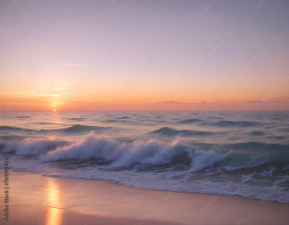 Fototapeta premium sunset on the beach