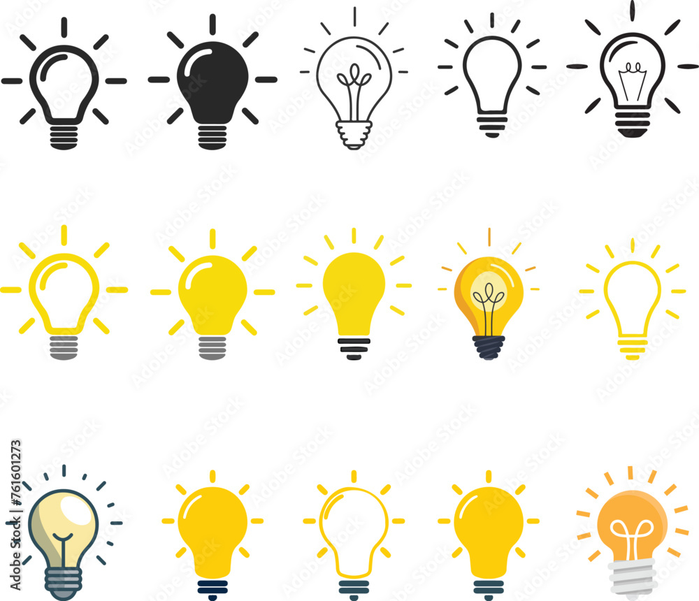 light bulb icon light bulb icon