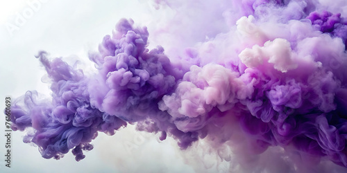 purple smoke on white background © Wilson