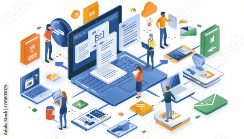 Wallpaper Mural Data Lifecycle Management Strategies, the concept of digital data organization with an image depicting data lifecycle management strategies, AI Torontodigital.ca