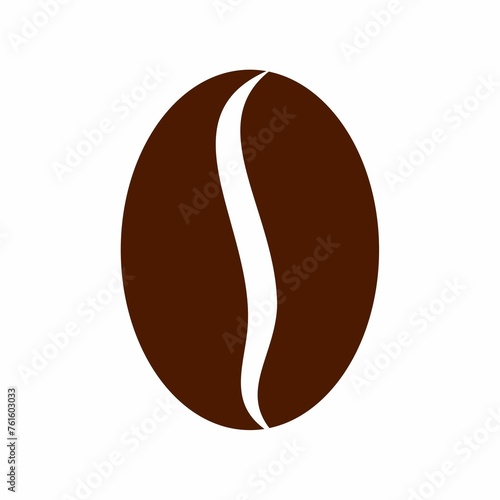 Coffee beans silhouette. Design image