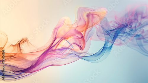 Smoke, ethereal essence, flowing smoothly, background with creative copy space, clean look,