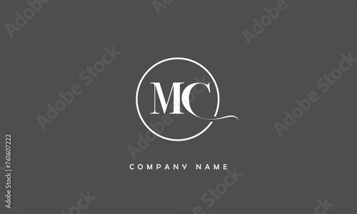MC, CM, M, C Abstract Letters Logo Monogram