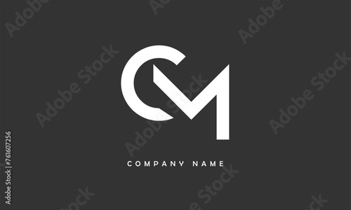 MC, CM, M, C Abstract Letters Logo Monogram