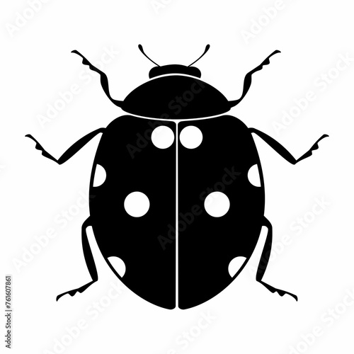 Bug animal silhouette. Design image