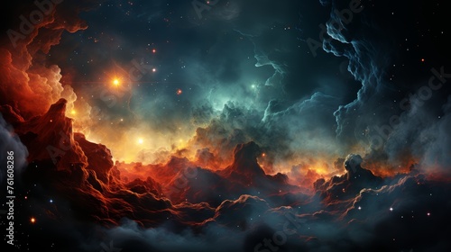 Nebula clouds forming new star systems © จิดาภา มีรีวี