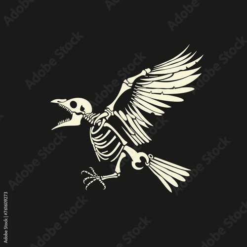 Skeleton Bird Illustration
